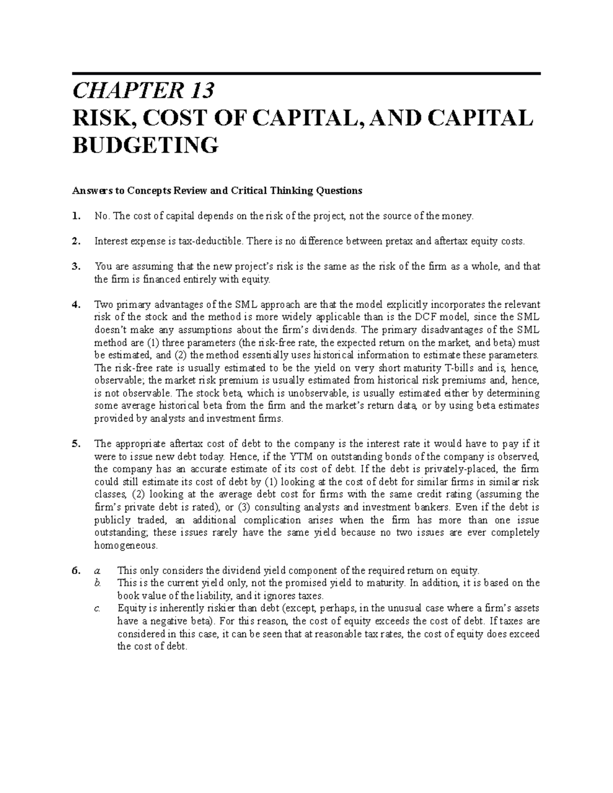 cost-of-capital-chapter-13-risk-cost-of-capital-and-capital