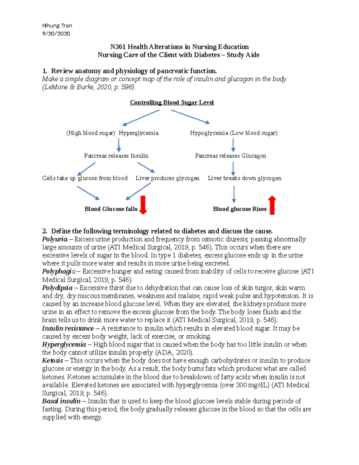 diabetic patient case study nursing