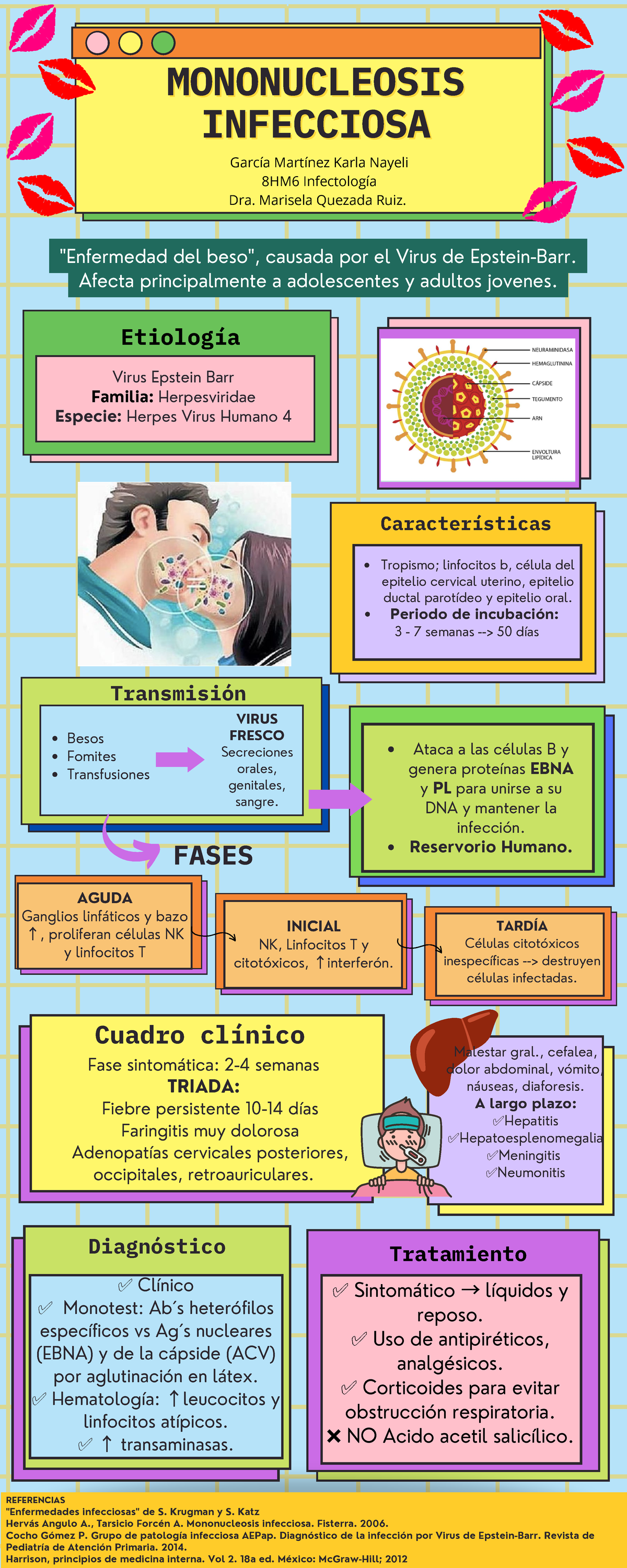 Mononucleosis Infecciosa - Ataca a las células B y genera proteínas ...