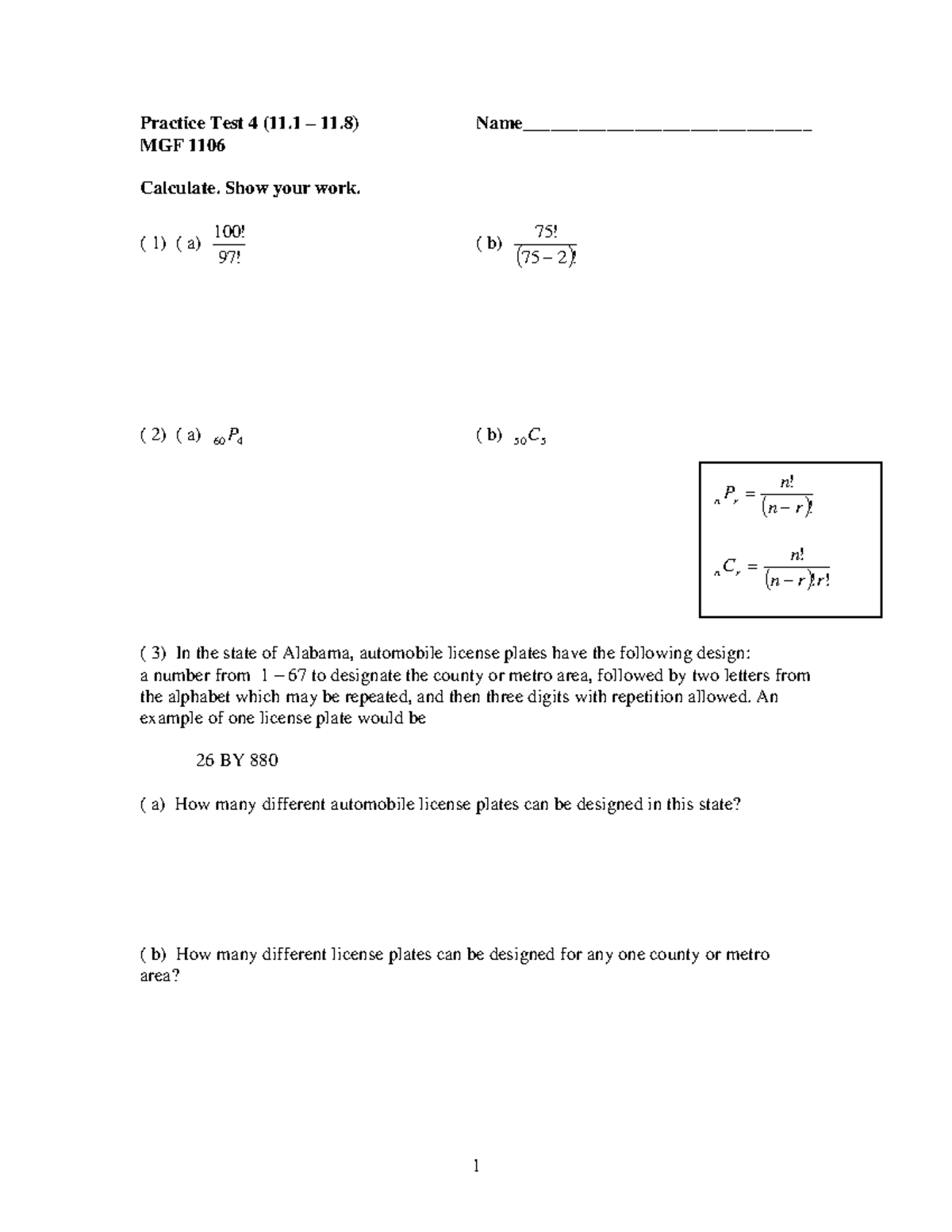 Practice+Test+4 - Permutations - Practice Test 4 (11 – 11) Name