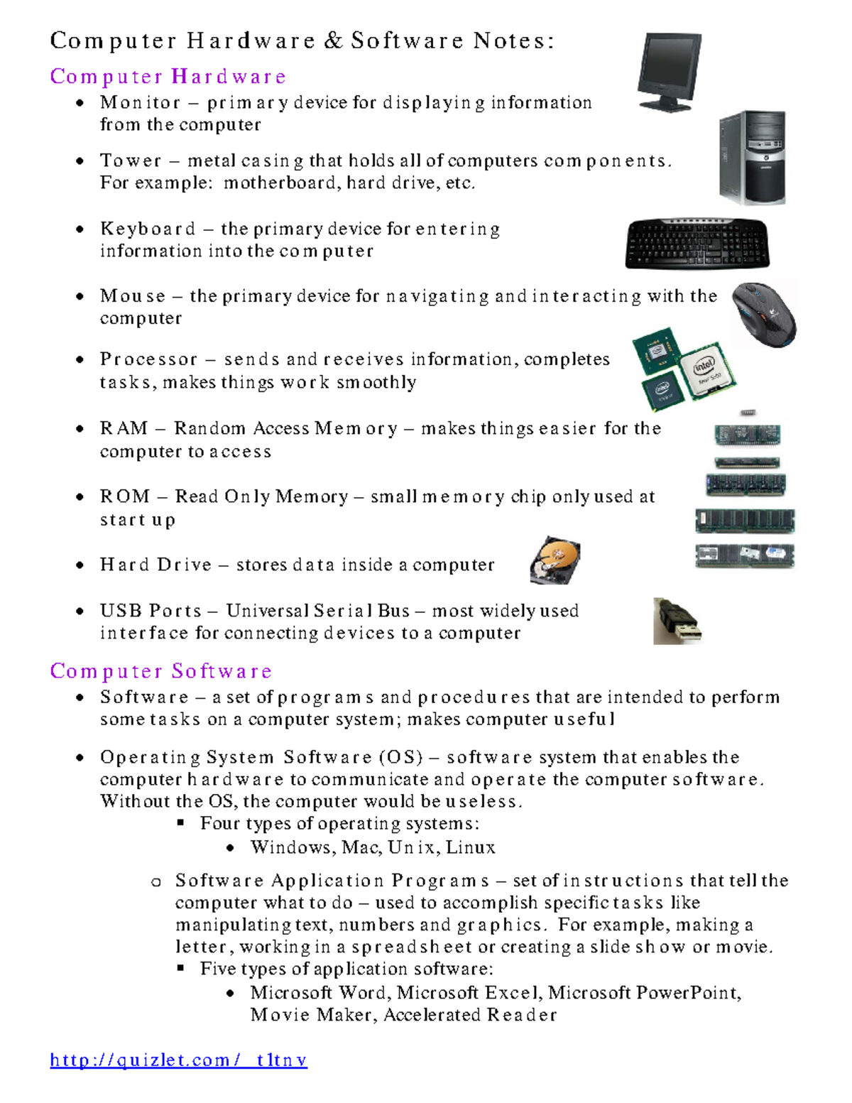 Computer Hardware Software - Co m p u te r H a r d w a r e & S o ftw a ...