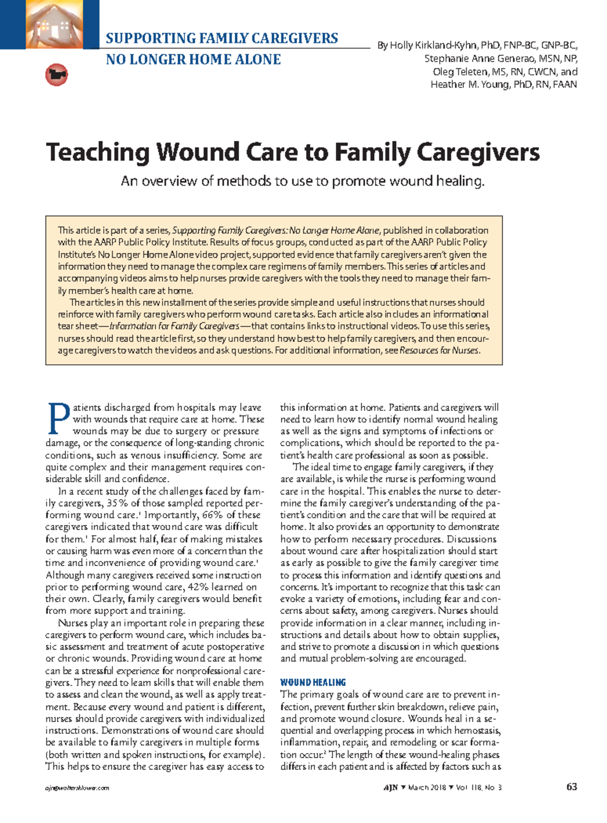 assignment on wound care