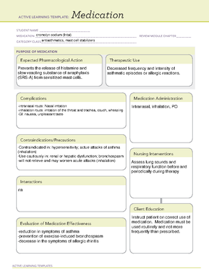 Medication ipratropium bromide - ACTIVE LEARNING TEMPLATES Medication ...