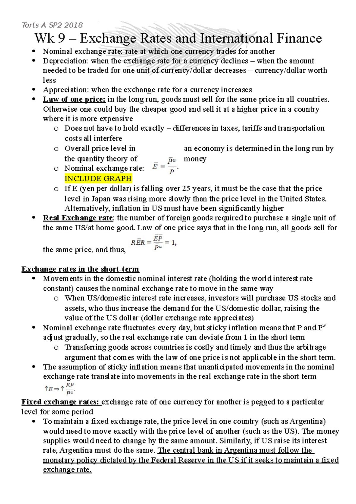 Topic 9 - Exchange Rates and International Finance - Growth ...