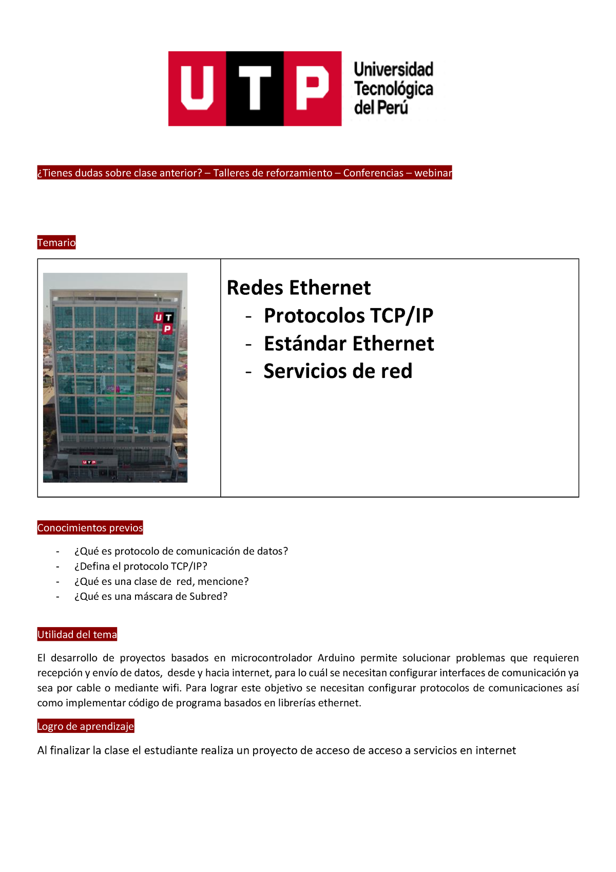 S06.s2. - Redes Ethernet - Protocolo TCP-IP - Material DE Apoyo ...