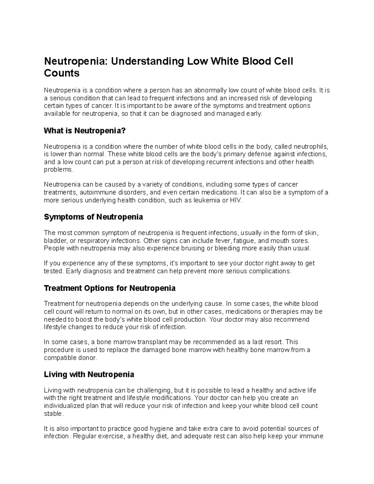 neutropenia-understanding-low-white-blood-cell-counts-neutropenia