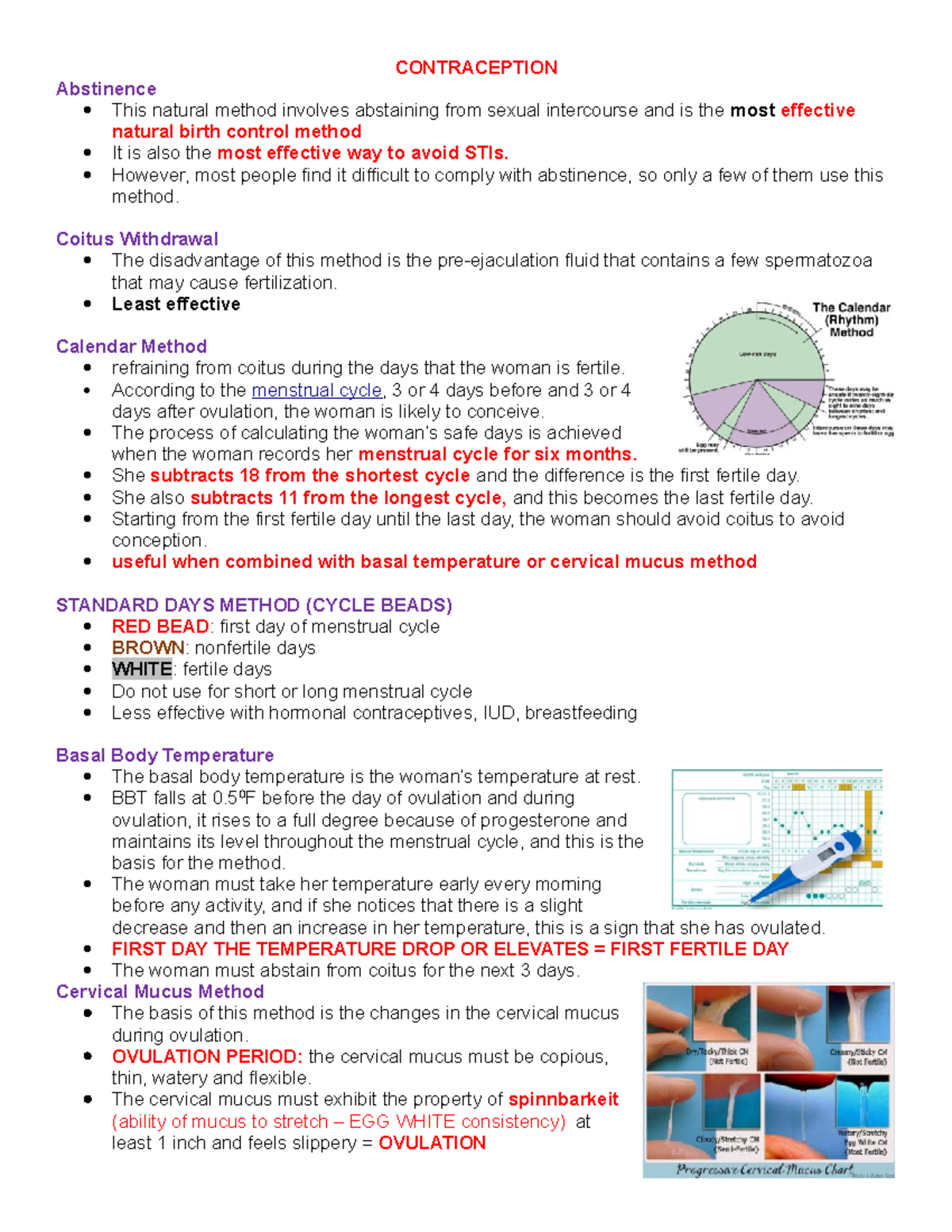 Contraception contraceptives CONTRACEPTION Abstinence This natural