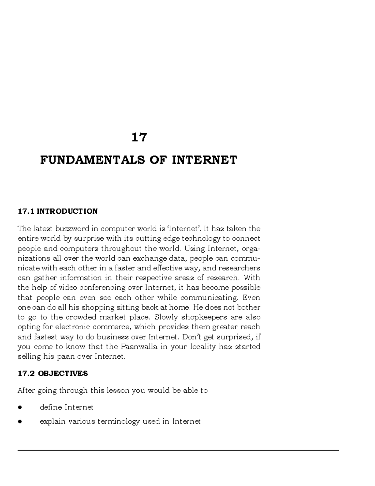 L17 - Fundamentals OF Internet - Fundamentals of Internet :: 323 17 ...