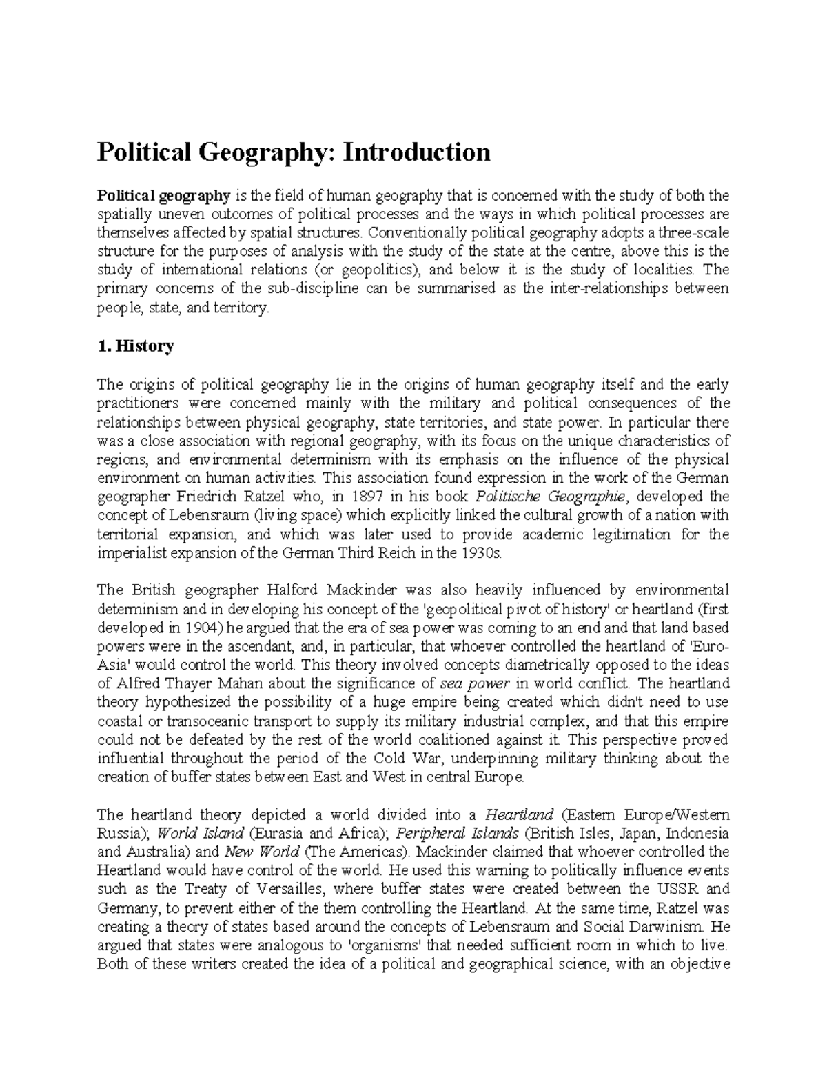 political geography dissertation ideas