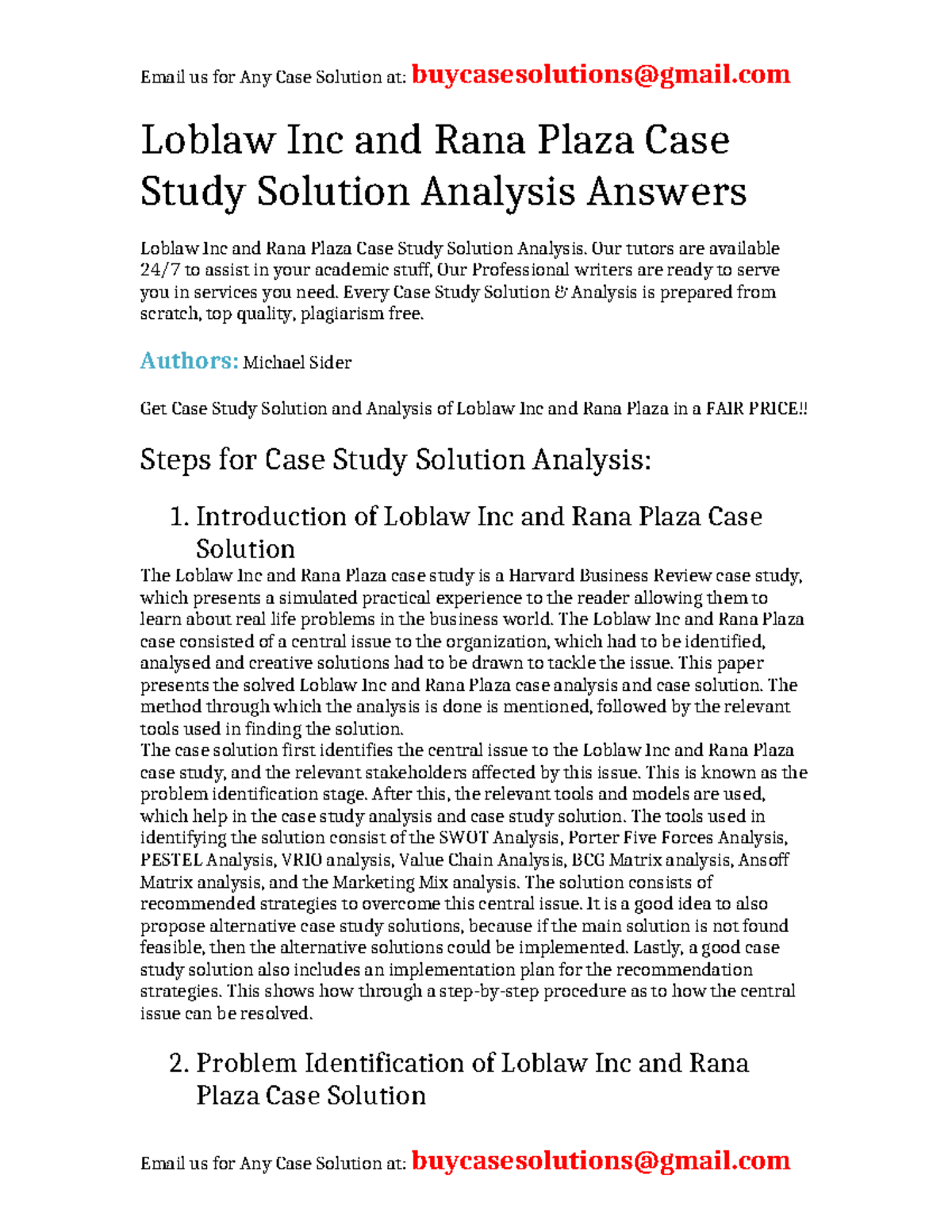 rana plaza case study answers