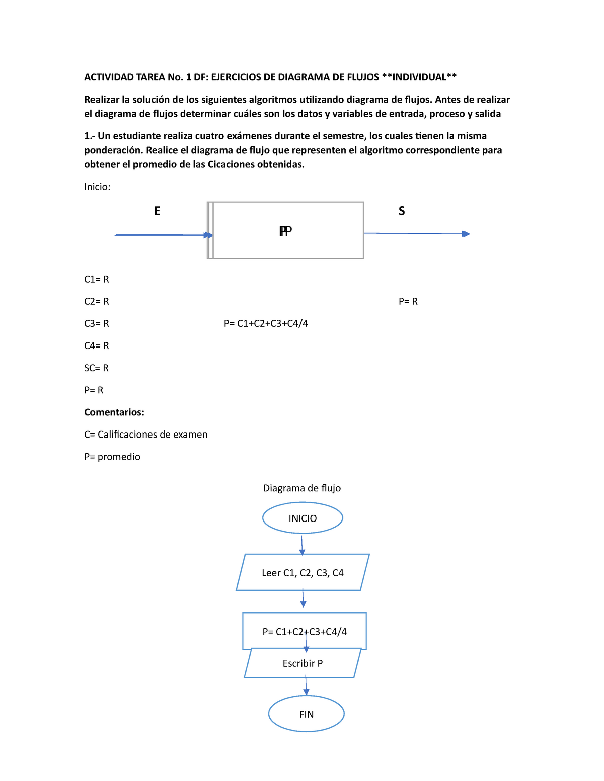 Diagrama De Flujo Ejercicio 3 Parte 22 Prueba De