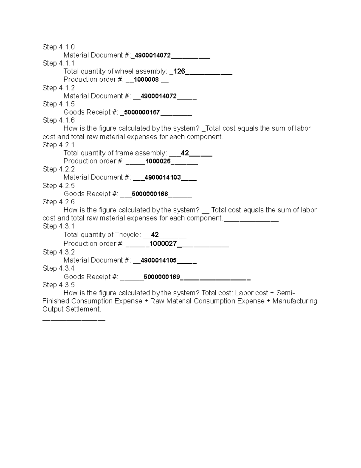 SAP assignment 4 for SAP production and operation course - Step 4 ...