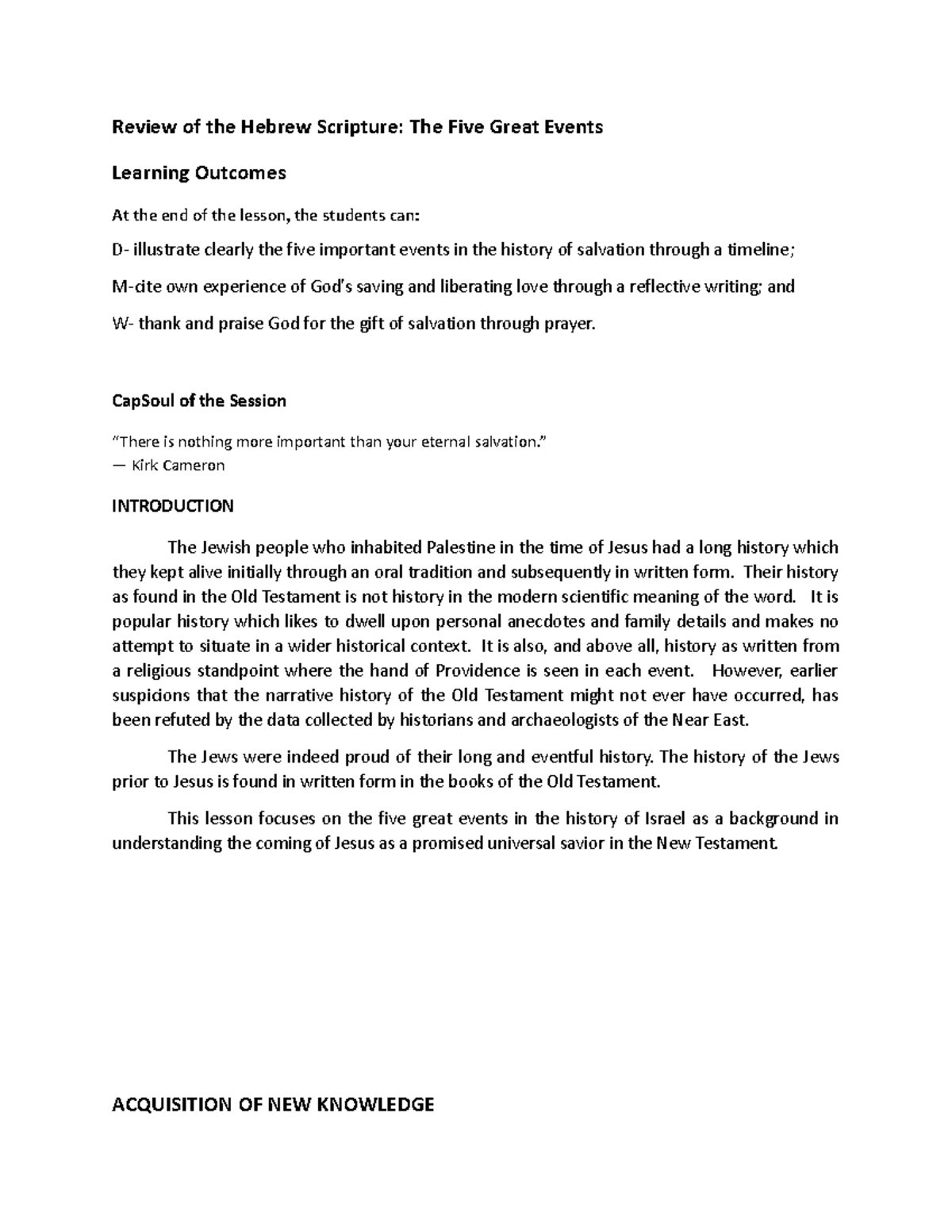 THE Review OF THE Hebrew Scripture - Review of the Hebrew Scripture ...