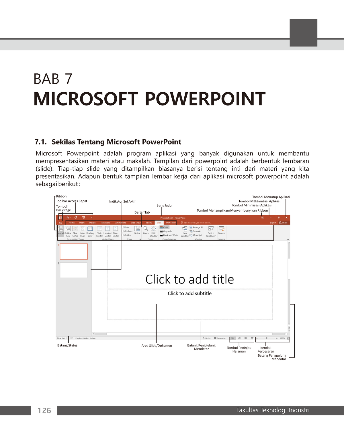 08 Bab 7 Microsoft Powerpoint 7 Sekilas Tentang Microsoft Powerpoint