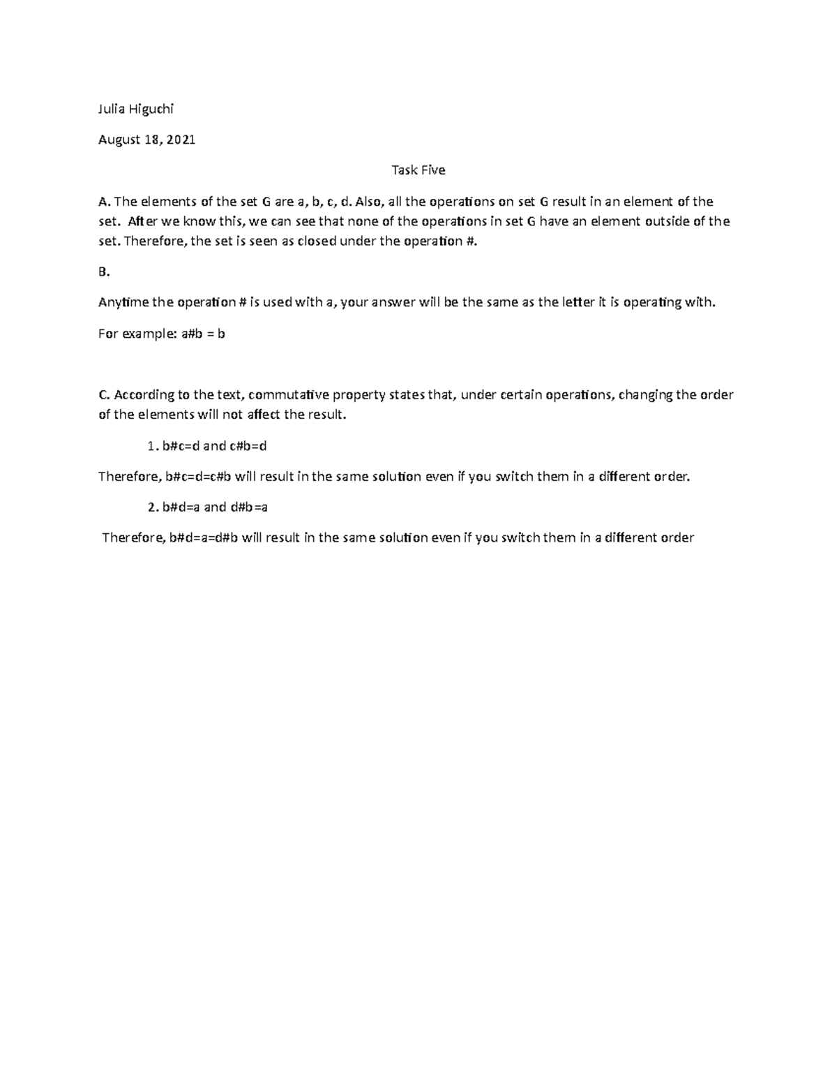 Finite math- task 5 - passed on first try. Make sure you double check ...