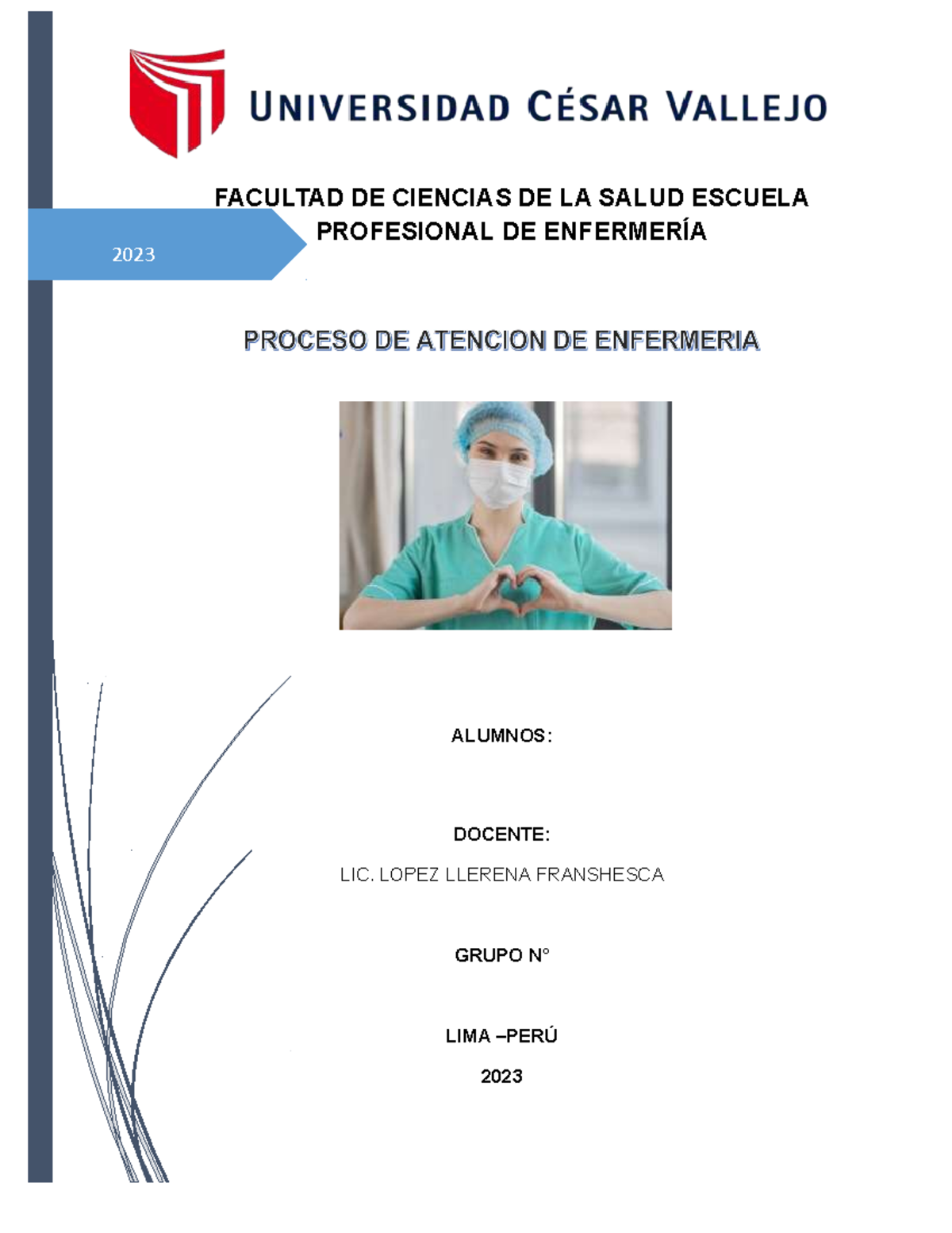 Formato PAE 2023 - Fguu - 2023 FACULTAD DE CIENCIAS DE LA SALUD ESCUELA ...