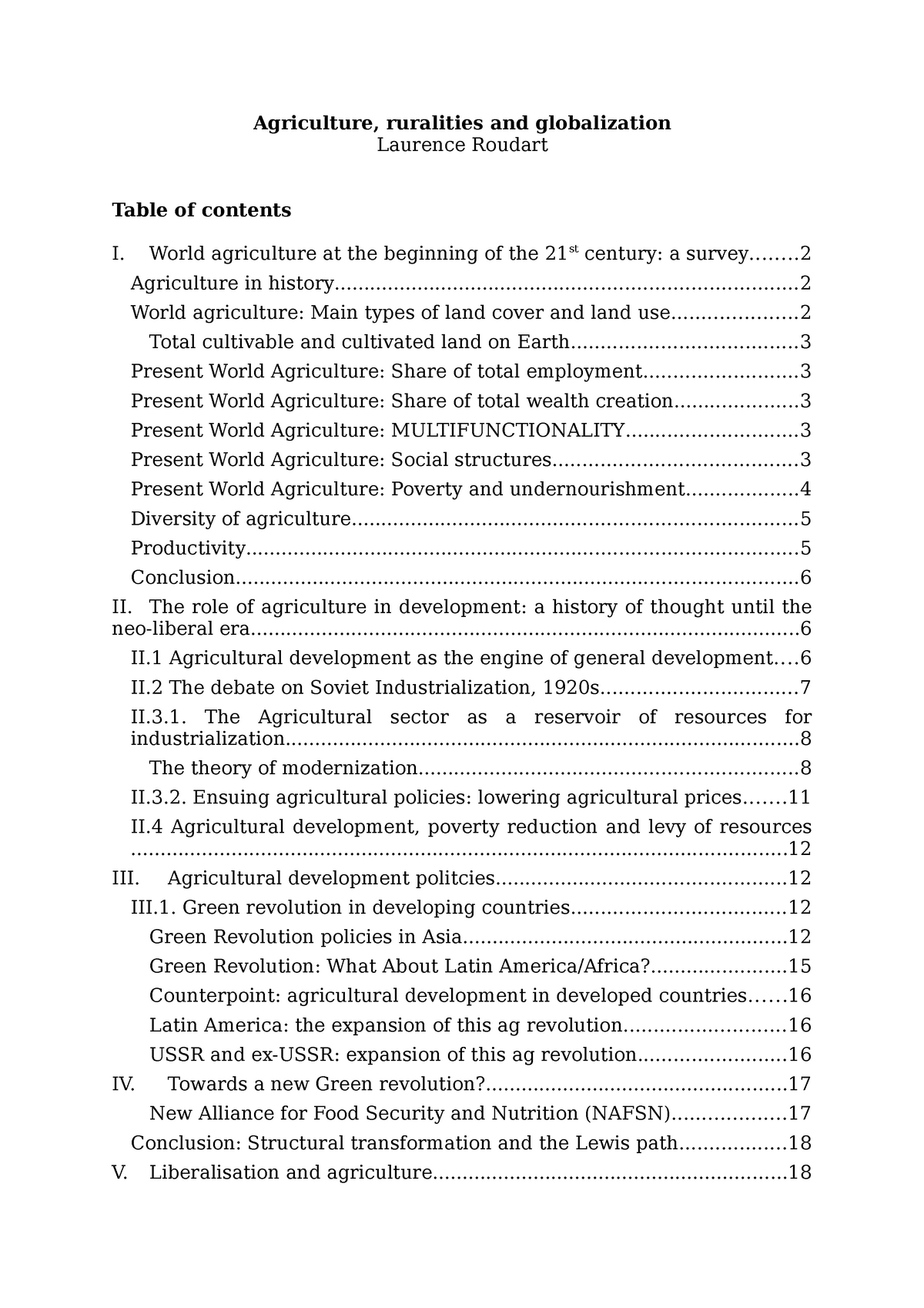 cours-notes-agricultures-ruralities-and-globalization-2019