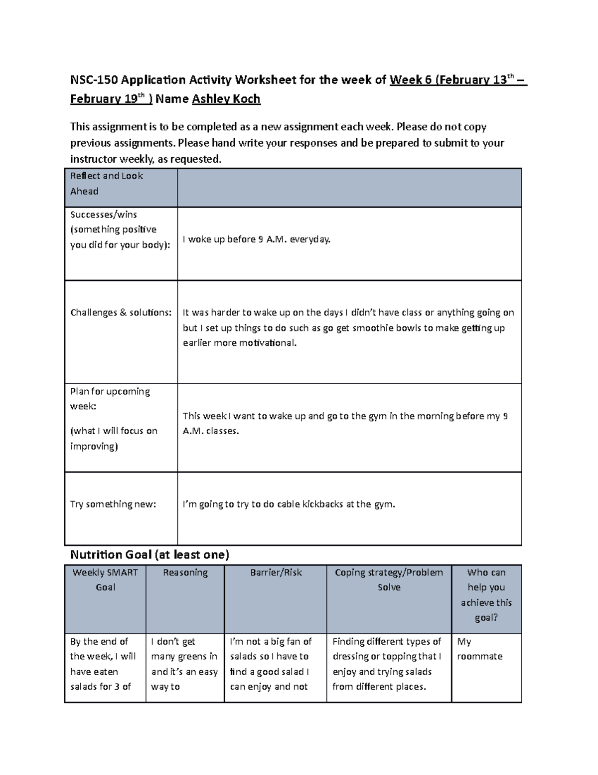 AA Week 4 - Application Activity Week 4 - NSC-150 Application Activity ...