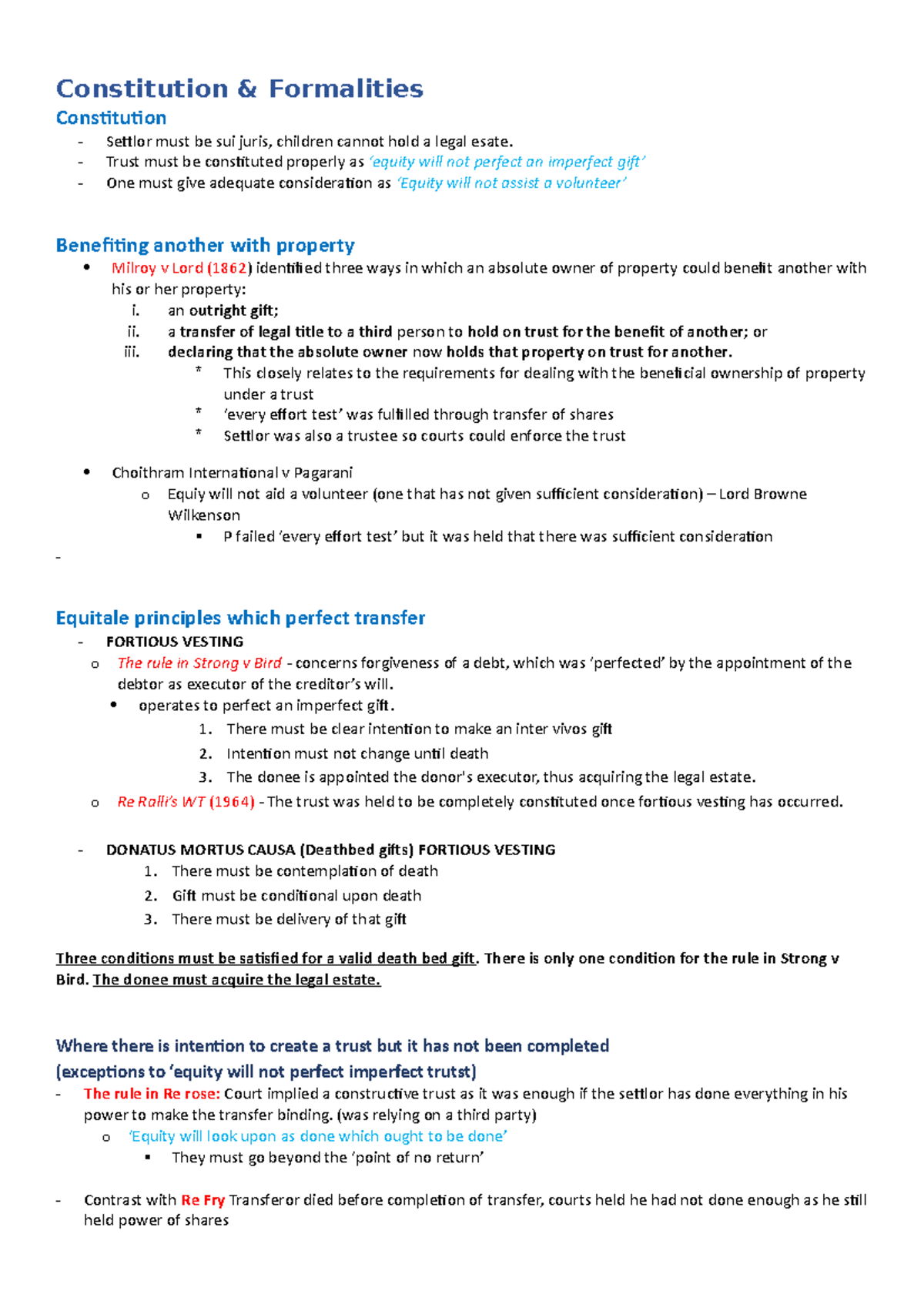 Constitution and Formalities - Constitution Formalities Constitution ...