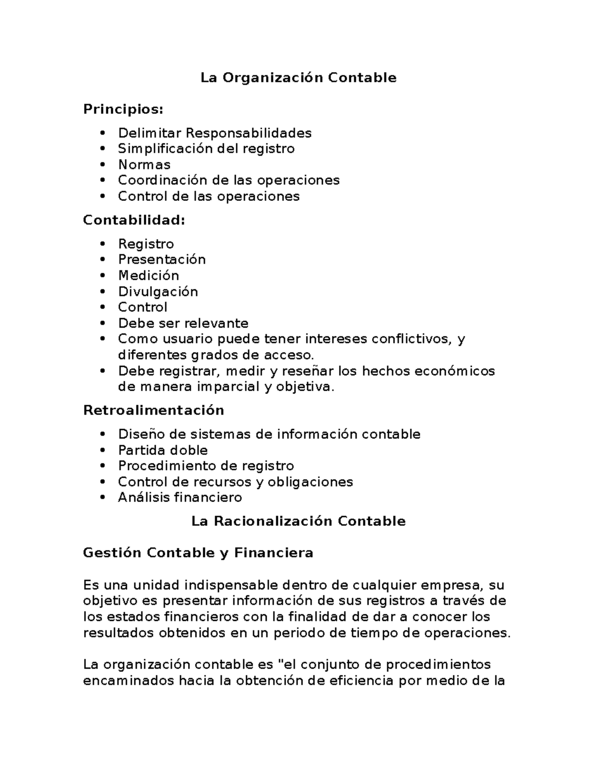 La Organización Contable - La Organización Contable Principios ...