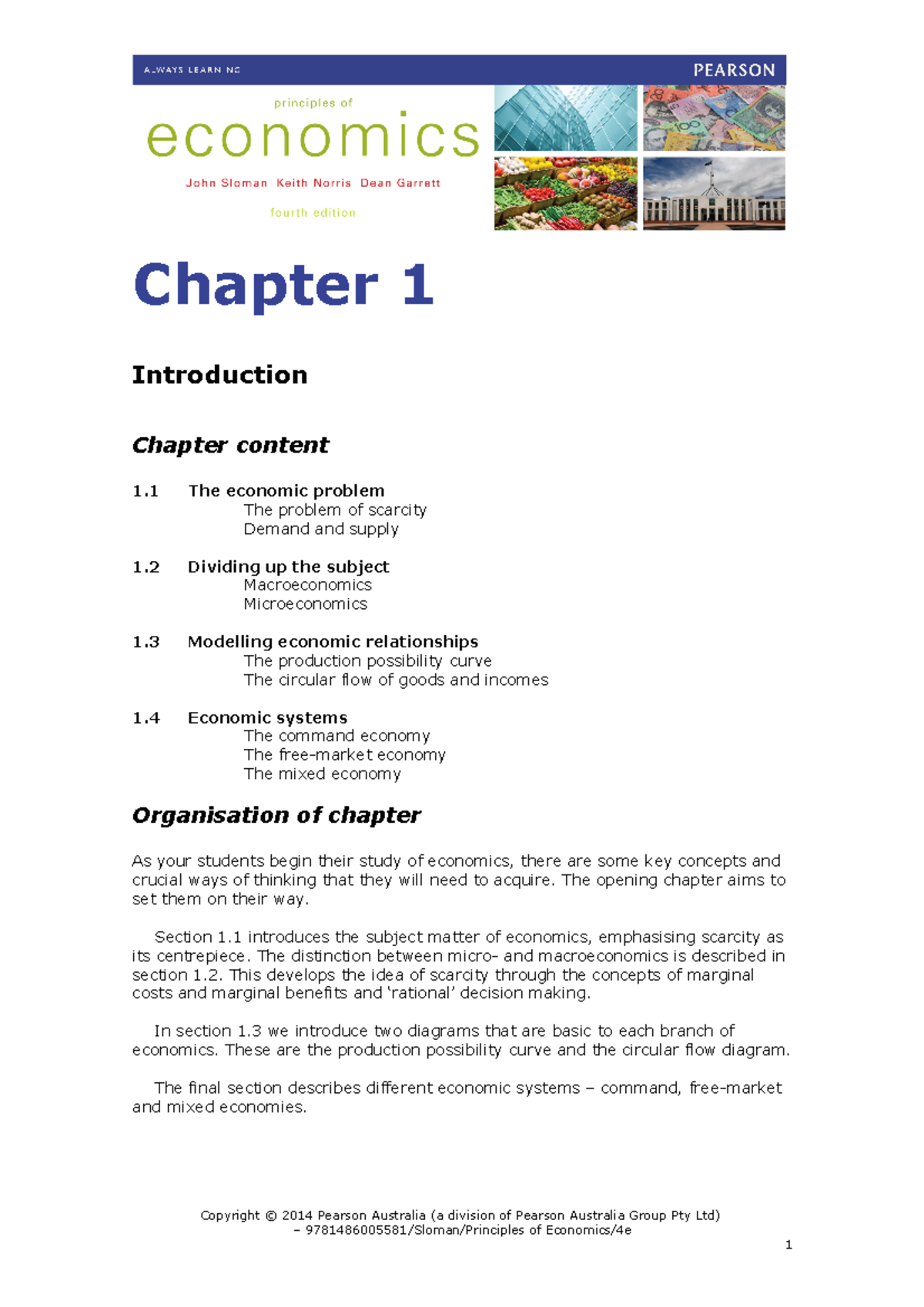 Tutorial Solutions Chapter 1 - Chapter 1 Introduction Chapter Content 1 ...