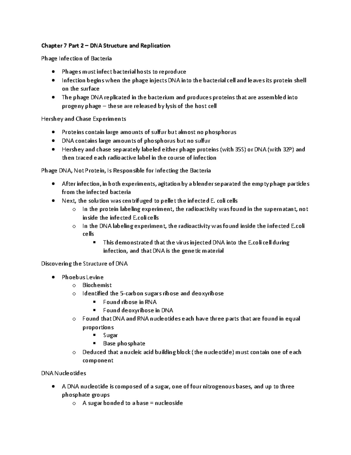 Chapter 7 Part 2 – DNA Structure And Replication - Chapter 7 Part 2 ...