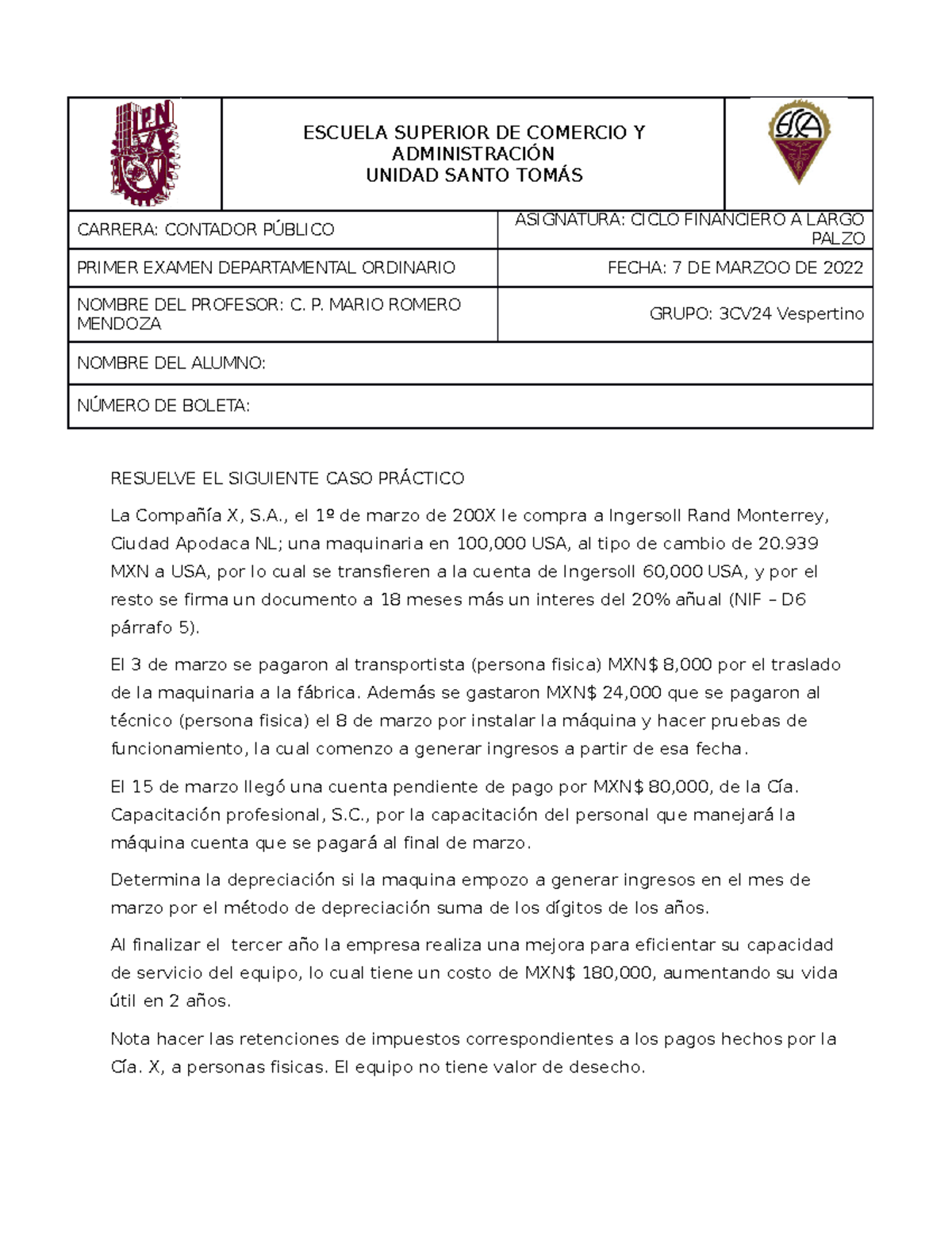 Escuela Superior DE Comercio Y Administración ESCUELA SUPERIOR DE