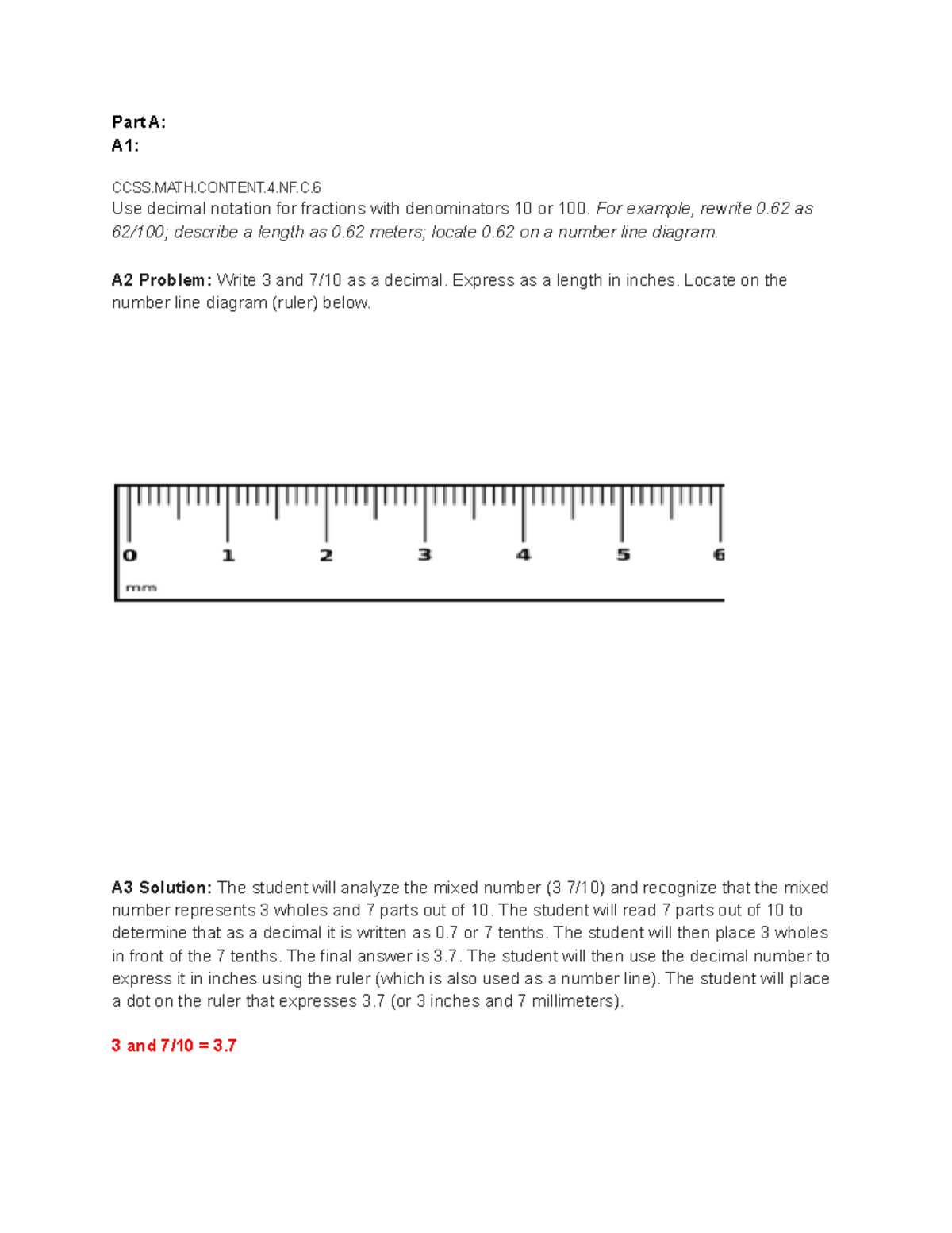 Task 4 Part 1 - Task 4 part 1 of Task 4 - Part A: A1: CCSS.MATH.CONTENT ...