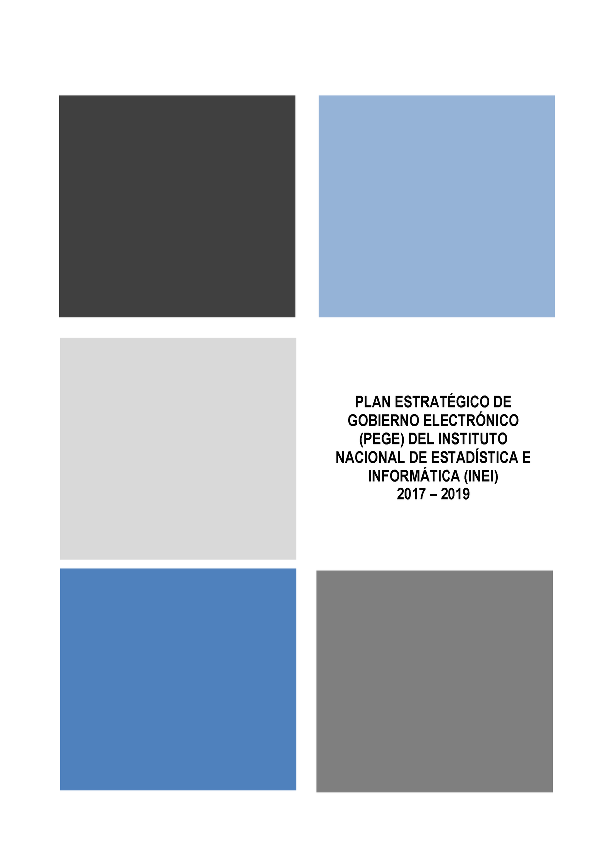 Plan Estrategico Gob Elect-PEGE VF - 1 PLAN ESTRAT.. DE GOBIERNO ELECTR ...