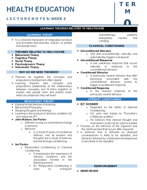 Course+Unit+Task+2+Health+Education - Burrhus Skinner introduced the ...