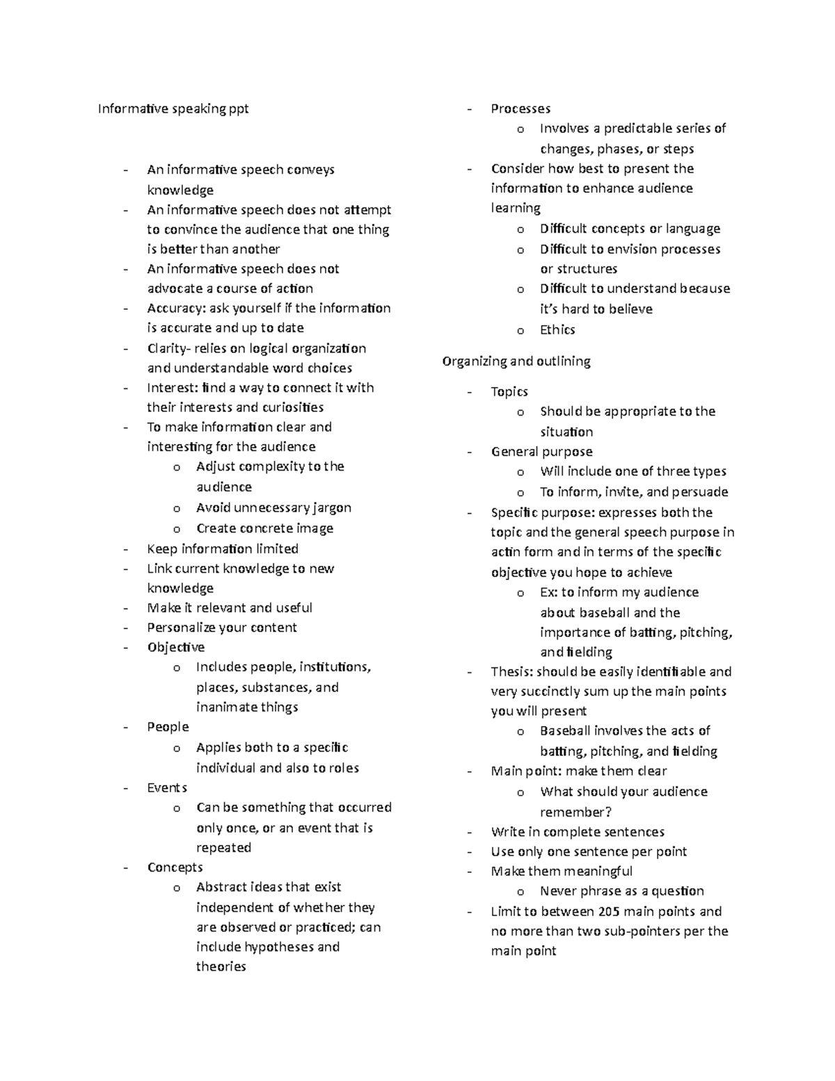 Public speaking Chapter 2 - Informative speaking ppt An informative ...