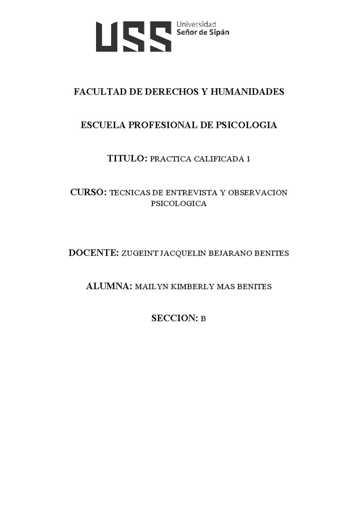 Práctica Calificada Wet Facultad De Derechos Y Humanidades Escuela Profesional De Psicologia 7720