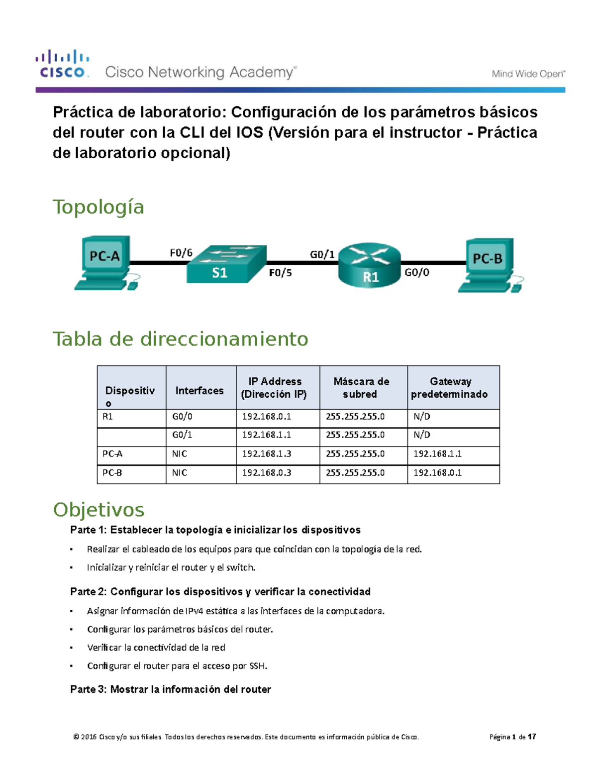 Ostin Martinez 41741076 1.1.4.6 Lab - Configuring Basic Router Settings With IOS CLI ...