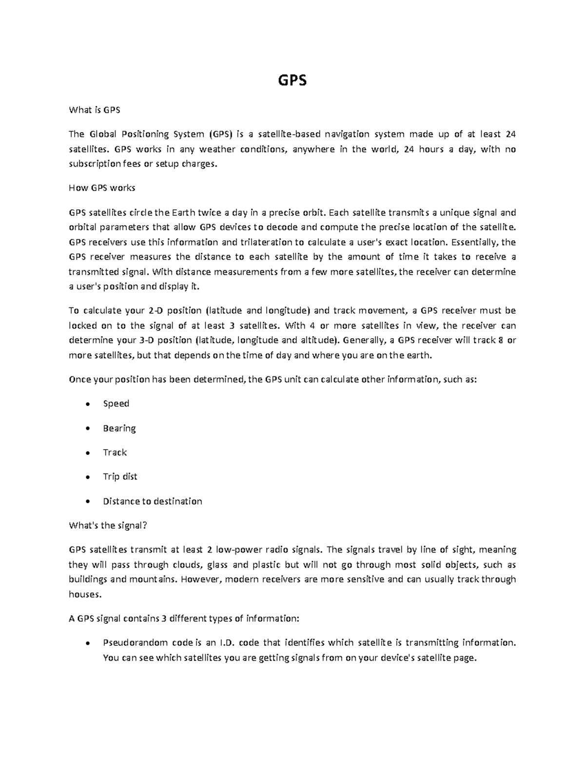 Gps2 Gps GPS What is GPS The Global Positioning System (GPS) is a