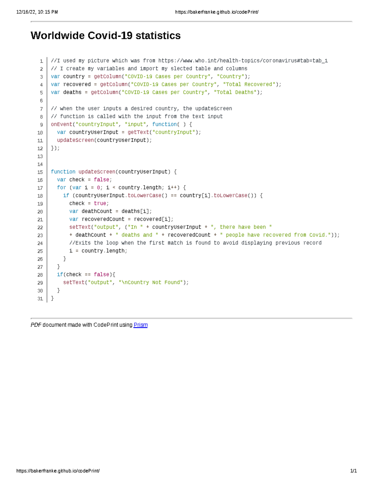 Bakerfranke Notes 12/16/22, 1015 PM bakerfranke.github/codePrint