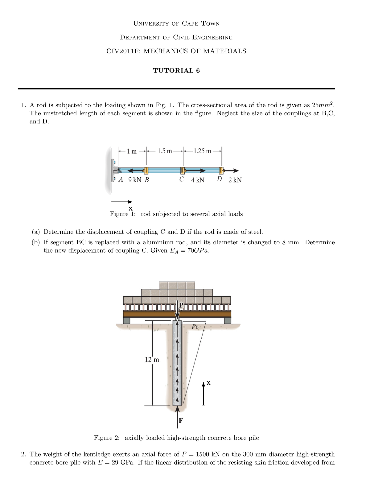 Axial Loading Tutorial - University Of Cape Town Department Of Civil ...