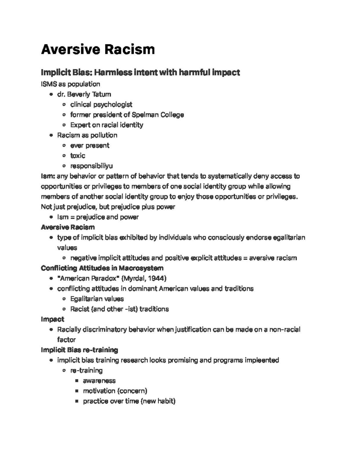 Aversive Racism - Monica Kearney - Ave rs i ve R a c i s m Implicit ...