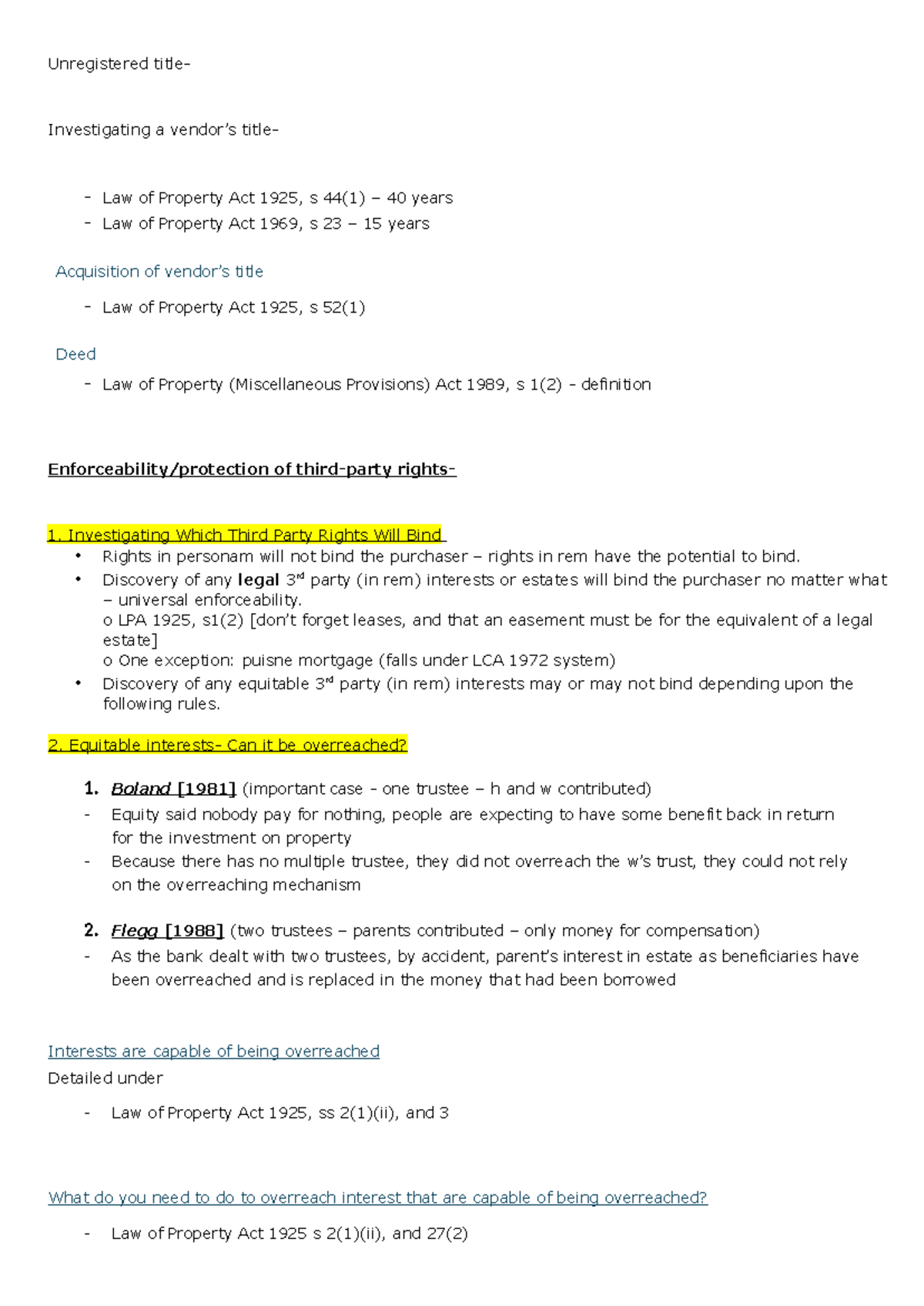 Unregistered title - ........... - Unregistered title- Investigating a ...