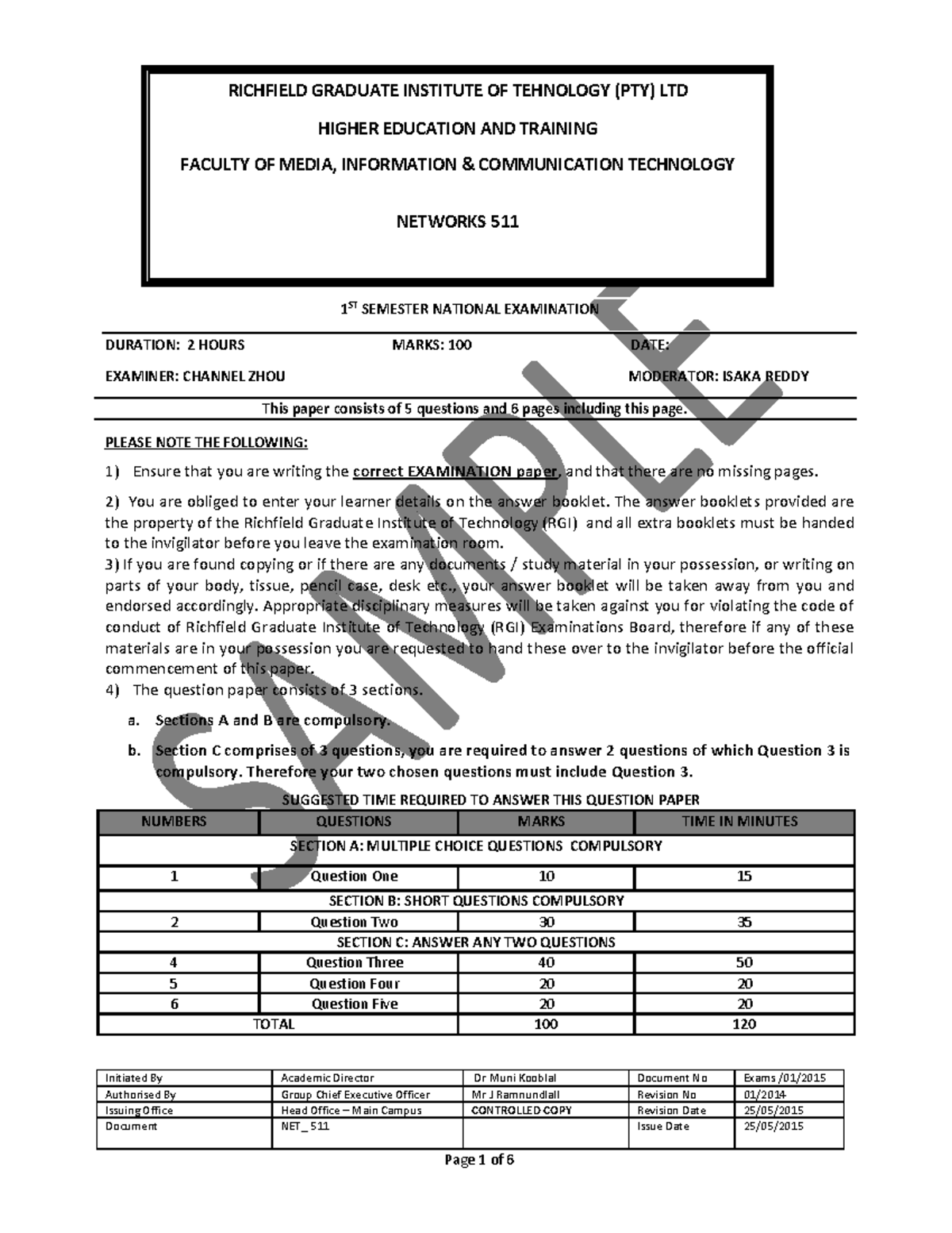 networks 511 assignment