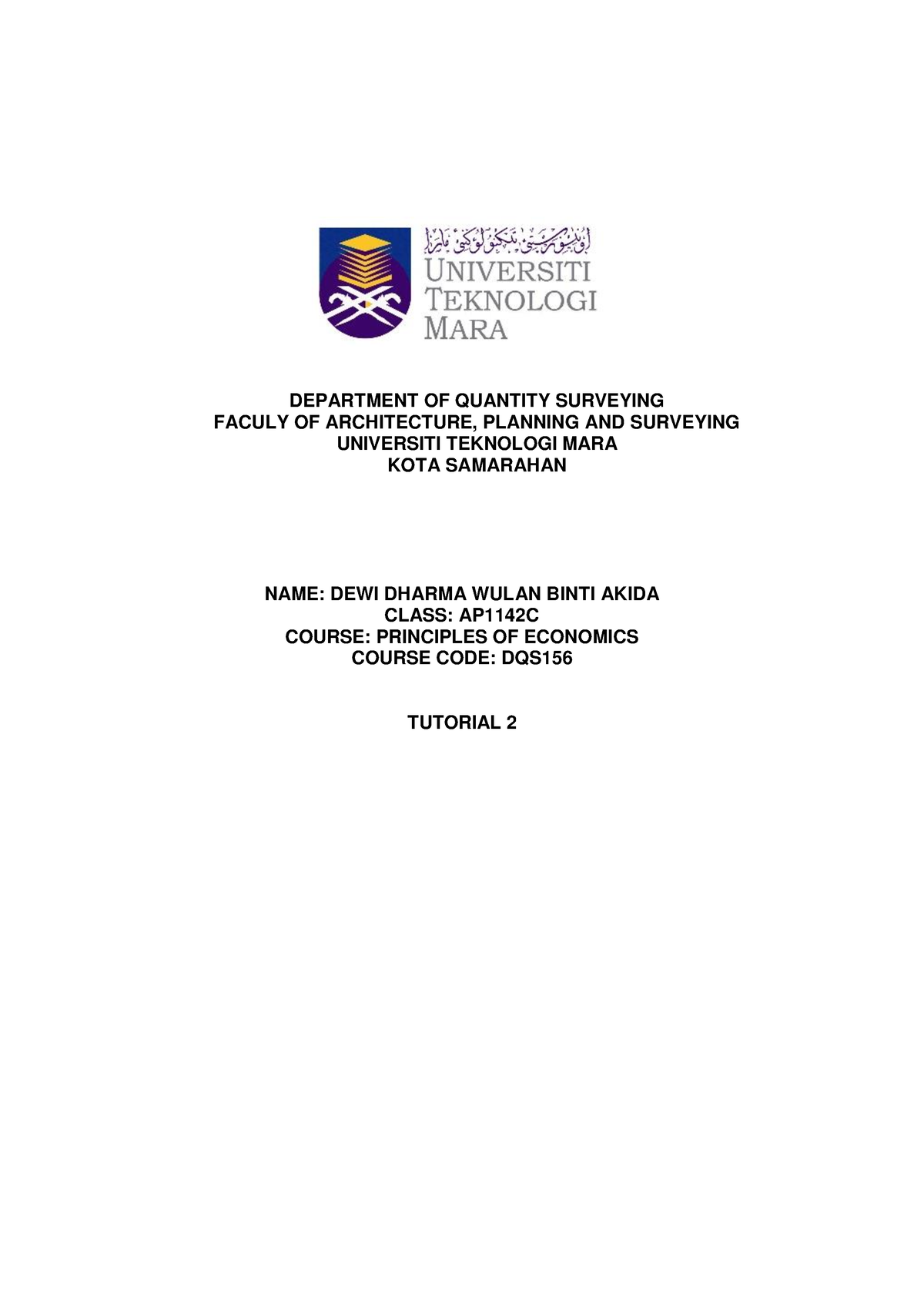 personal statement for university quantity surveying