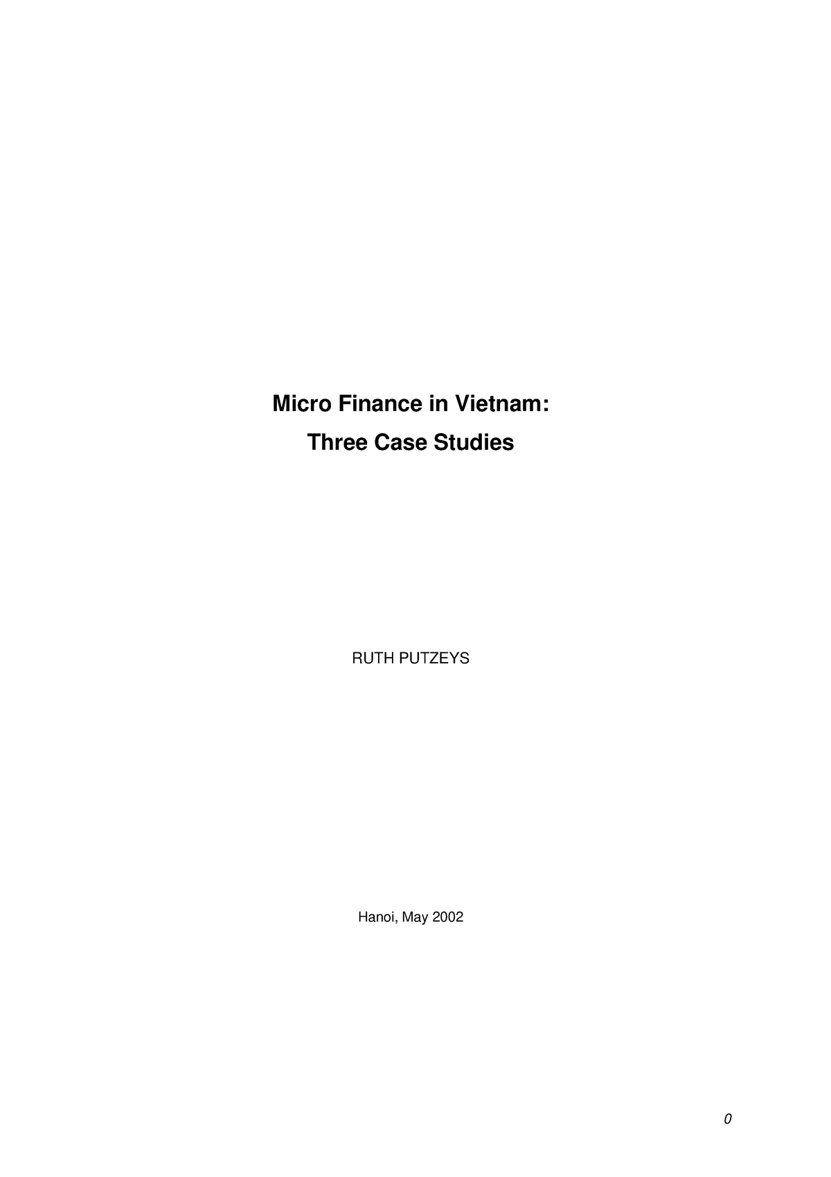 case study on micro finance