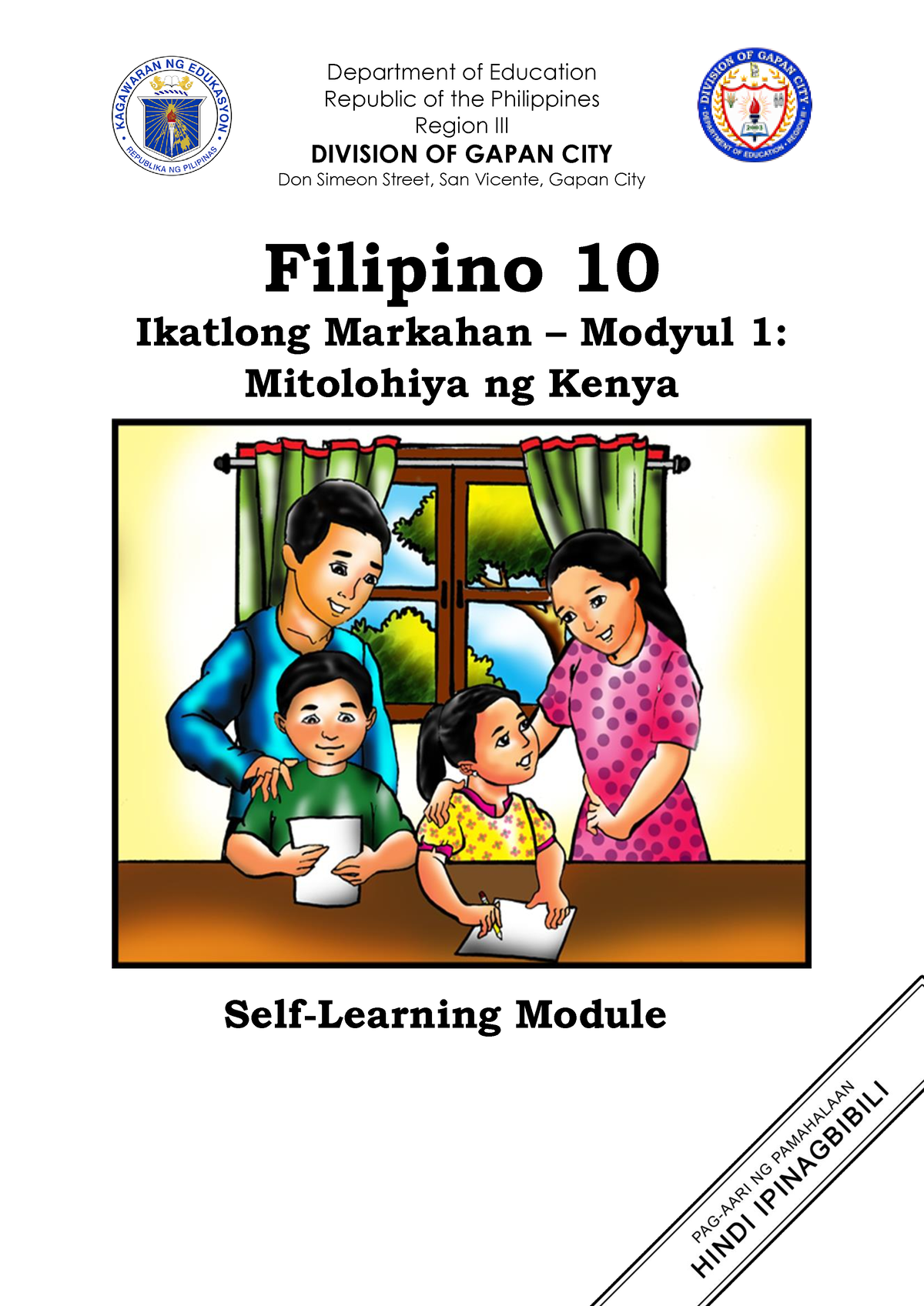 Filipino 10 SLMs 3rd Quarter Module 1 - Department Of Education ...