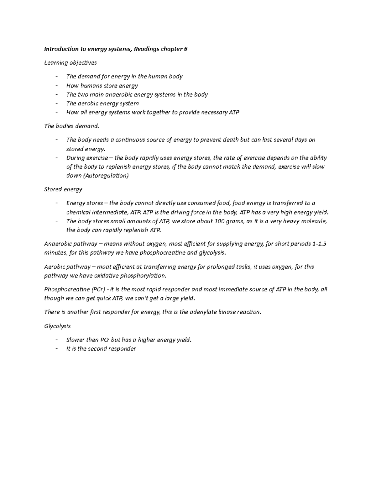 Energy systems - Lecture notes lecture 1 - Introduction to energy ...