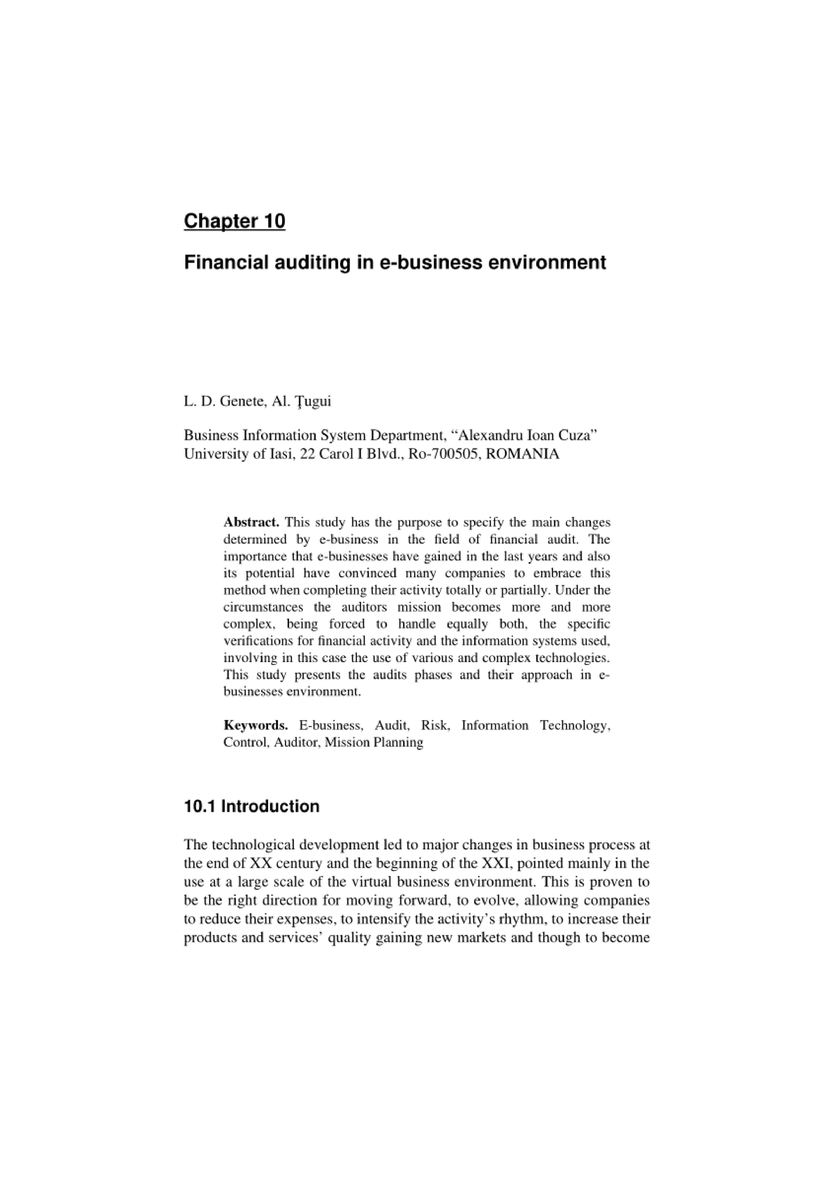 case study of chapter business environment