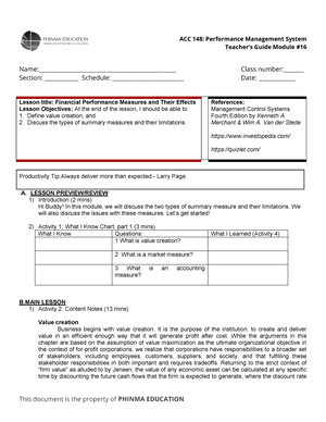 ACC-148-TG14 - Summary accountancy - Name