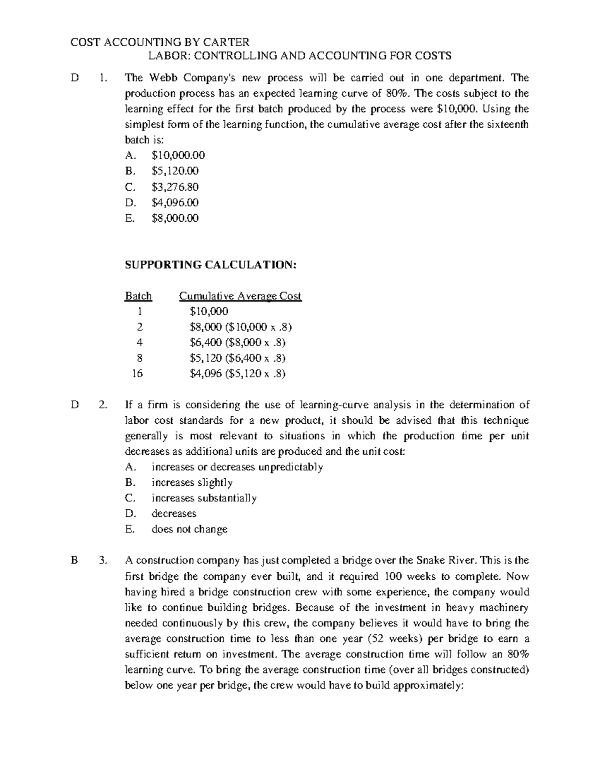 C11 (MC)- COST Accounting BY Carter (PART2) - COST ACCOUNTING BY CARTER ...