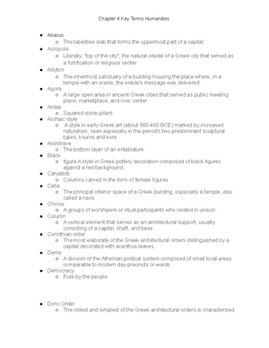 Chapter 2 Key Terms Humanities - Chapter 2 Key Terms Humanities ...