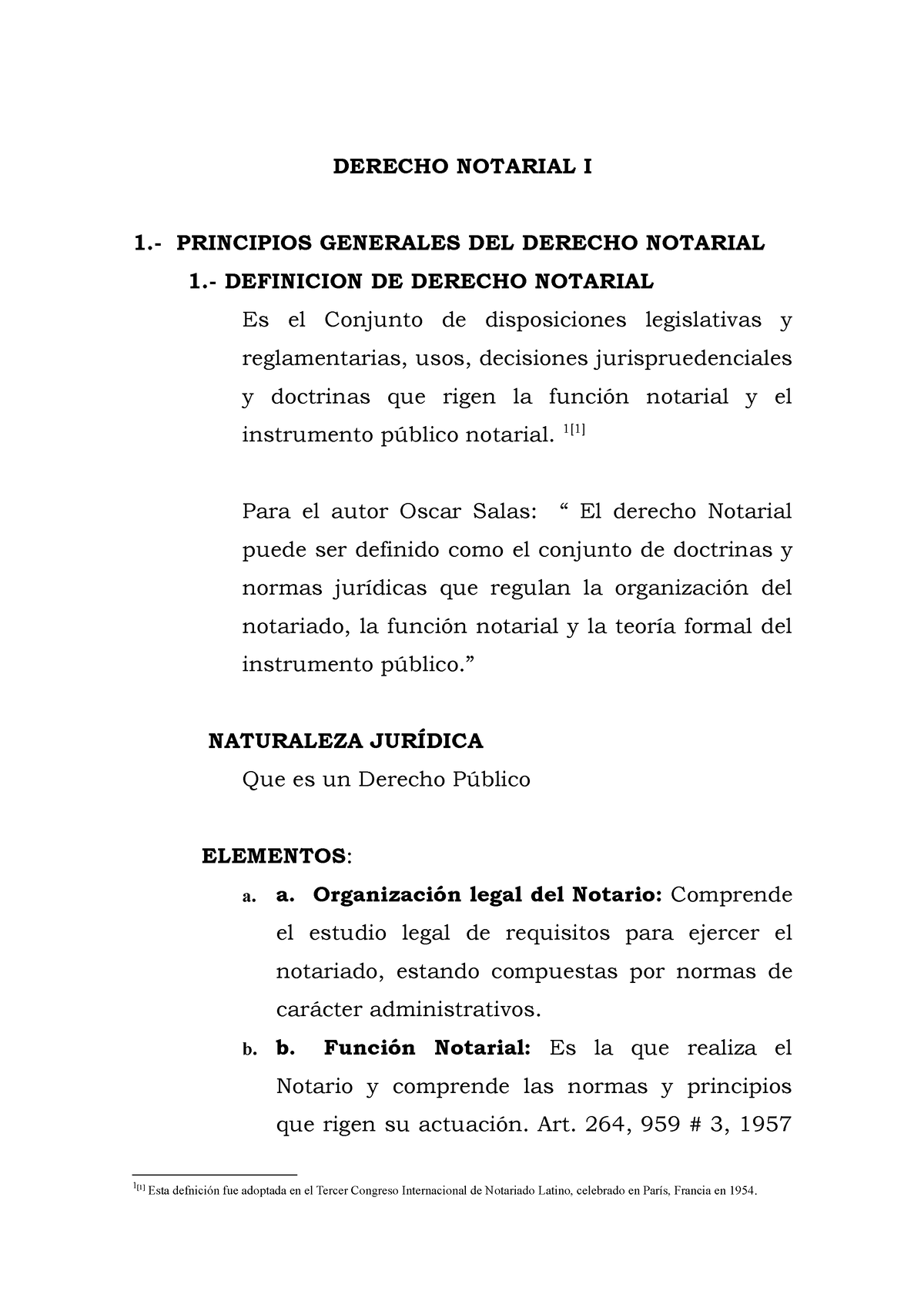 Derecho Notarial I Derecho Notarial I 1 Principios Generales Del Derecho Notarial 1 8003