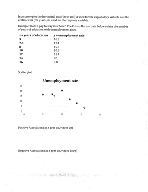 Statistics Ch.2 Notes - Location and Variability To get a useful ...