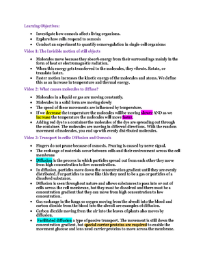 Pre Lab 7 - pre lab notes - Pre-Lab 7 Video 1: Insulin From Bacteria To ...